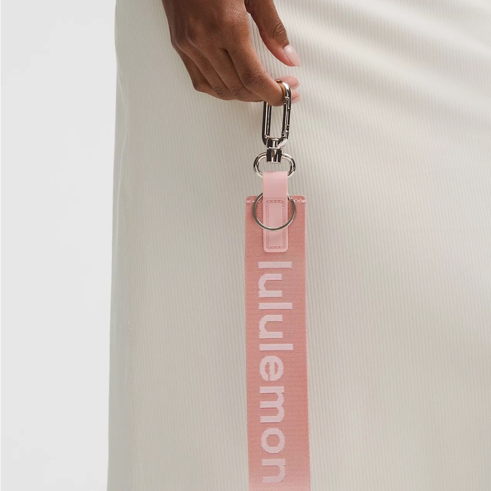 Lululemon Never Lost Keychain- Pink Haze/White